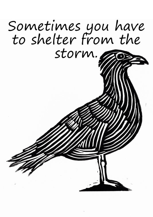 Inspirational\mental health Print - Black and White on High Quality Art Paper - Pigment print A4 - Free UK Delivery