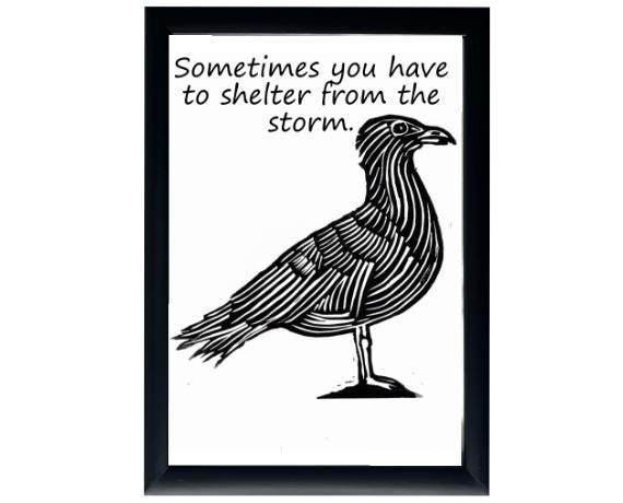 Inspirational\mental health Print - Black and White on High Quality Art Paper - Pigment print A4 - Free UK Delivery