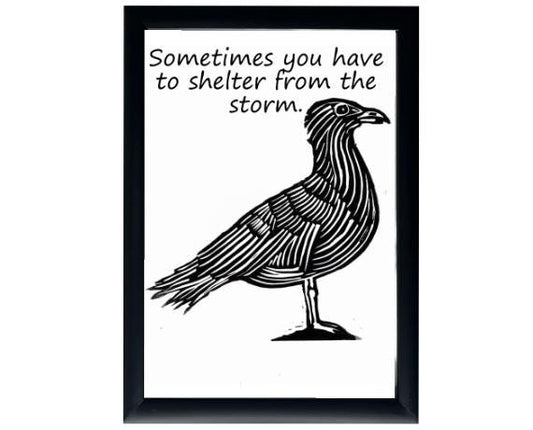 Inspirational\mental health Print - Black and White on High Quality Art Paper - Pigment print A4 - Free UK Delivery