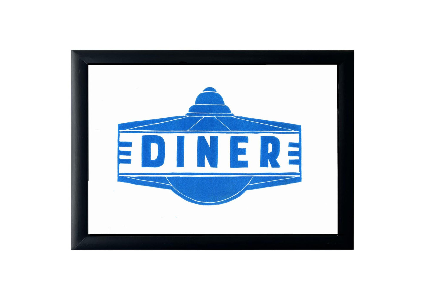 Handprinted American Diner