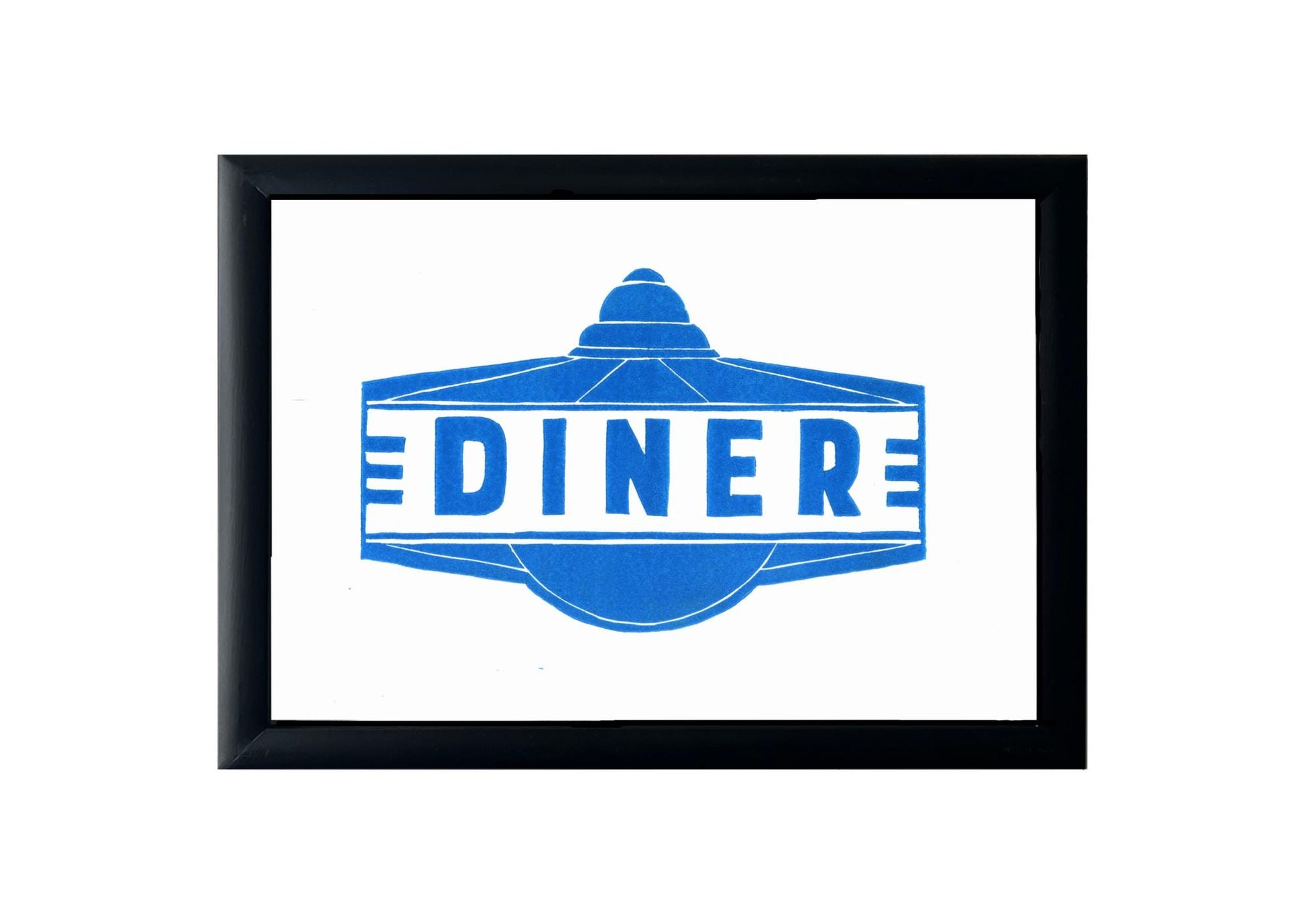 Handprinted American Diner