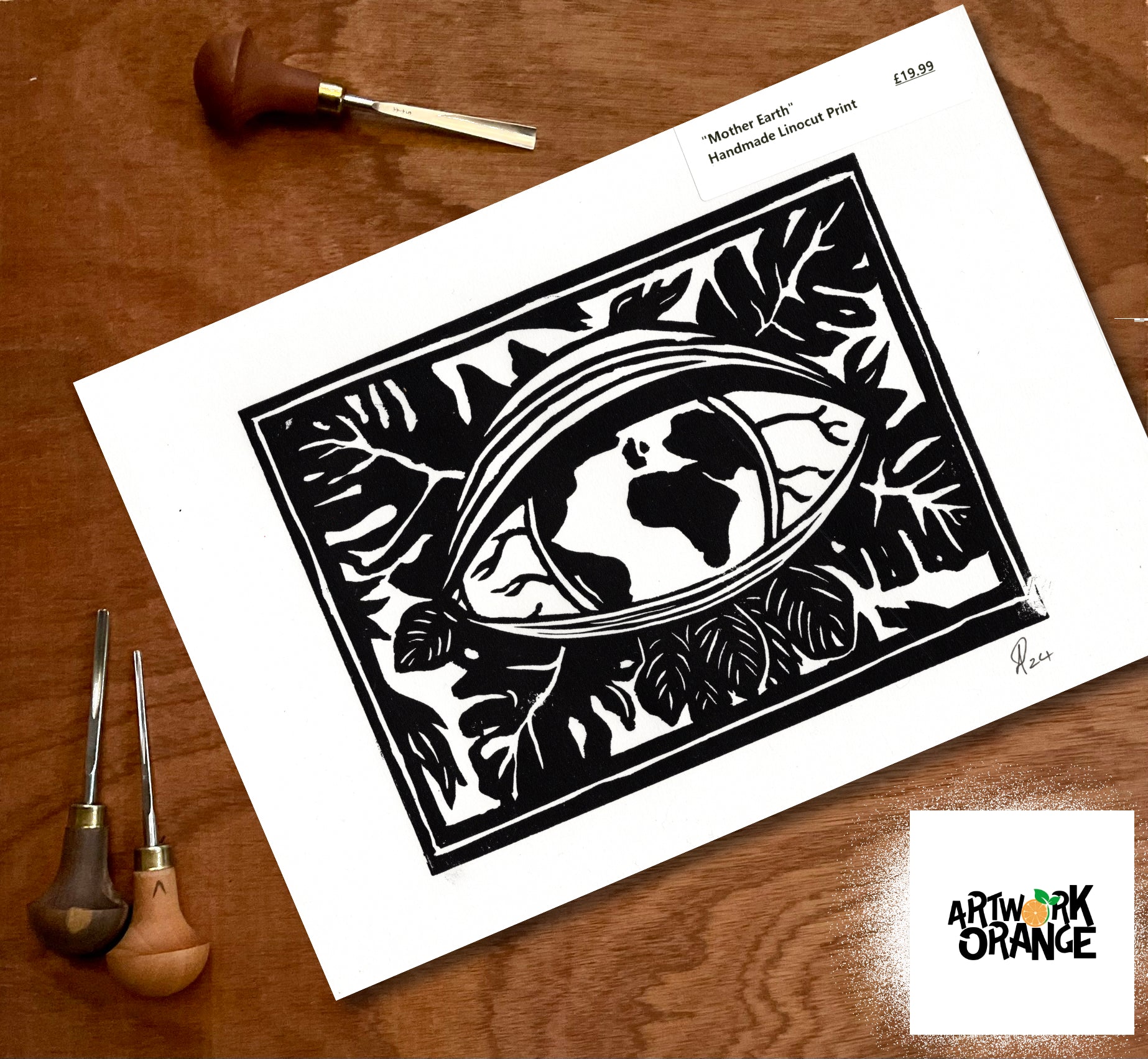 Moher Earth Black print