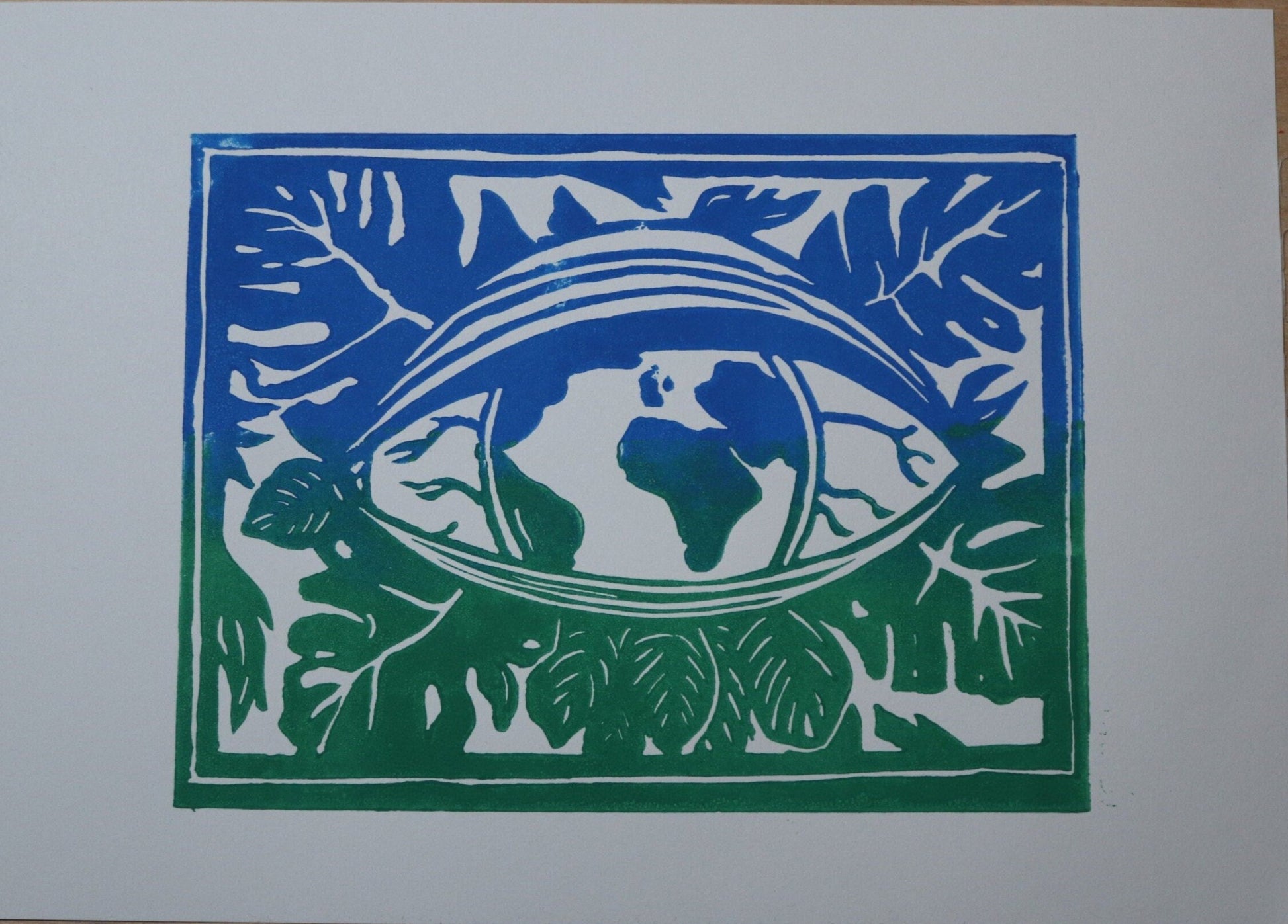 Mother Earth Blue and Green