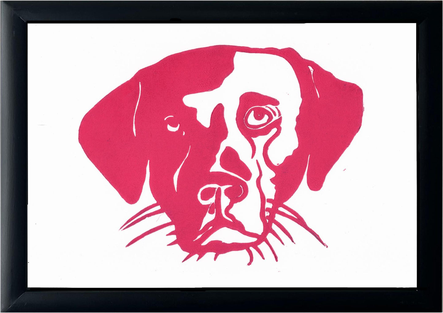 Pink Labrador Framed