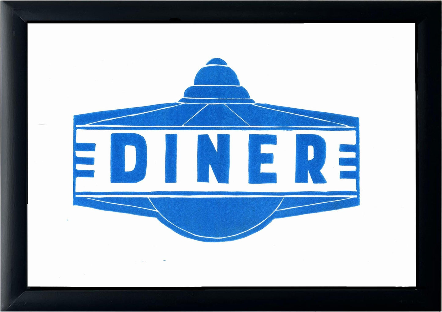 Handprinted American Diner